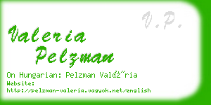 valeria pelzman business card